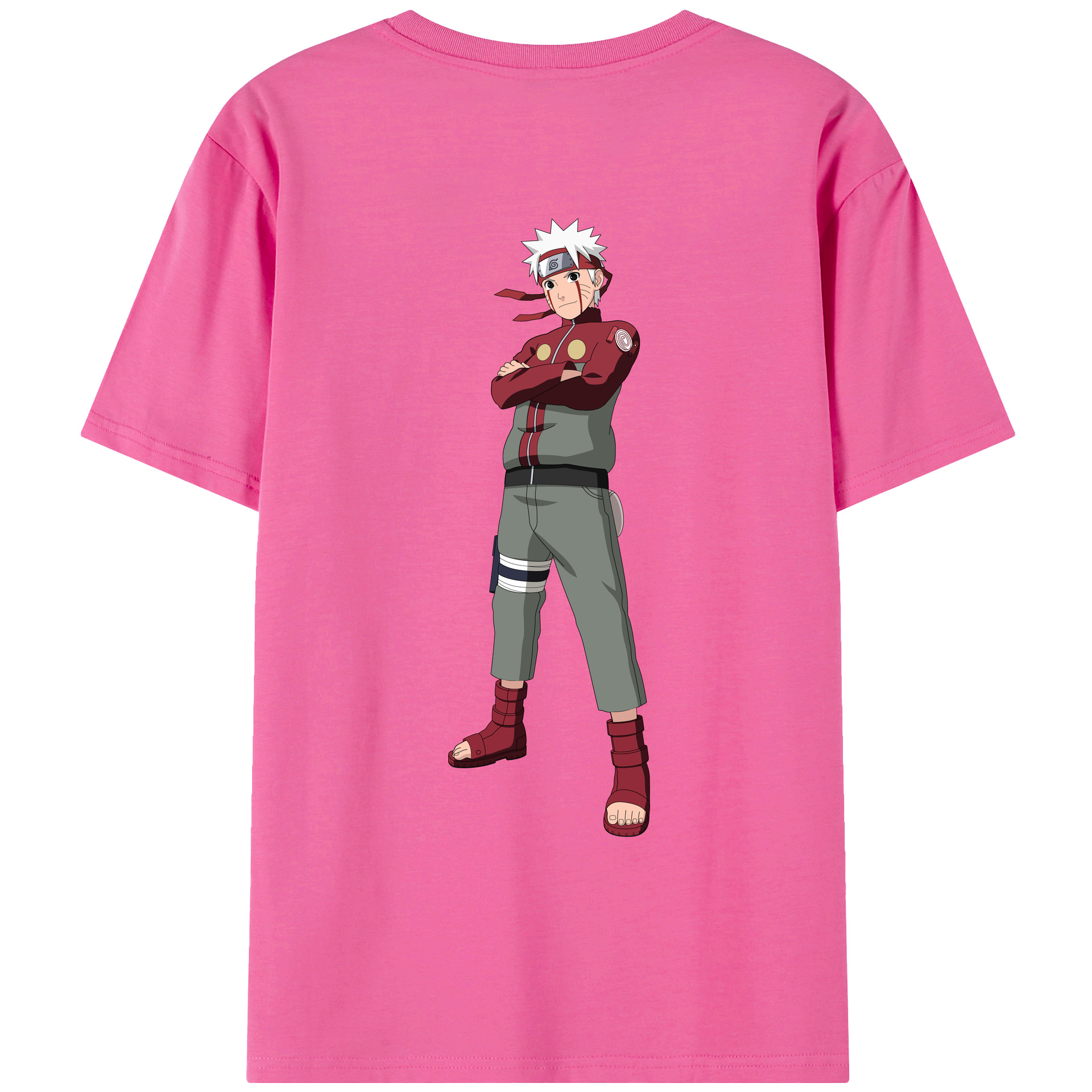 （画像用） NARUTO -ナルト- うずまき ナルト Uzumaki Naruto レディース半袖Tシャツ(バックプリント)